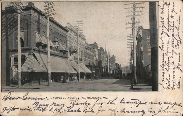 Campbell Avenue, W. Roanoke Virginia