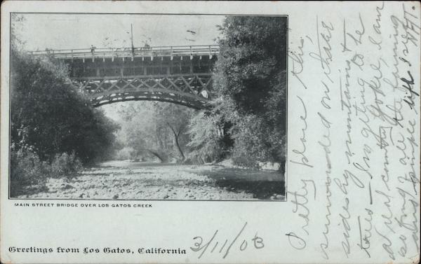 Main Street Bridge over Los Gatos Creek California