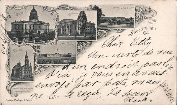 Greetings From Sacramento, Cal. (1898) California