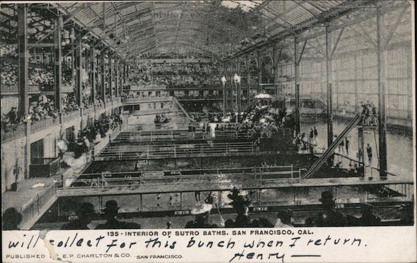 Interior of Sutro Baths San Francisco California