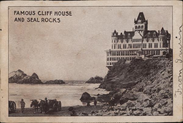 Famous Cliff House and Seal Rocks San Francisco California
