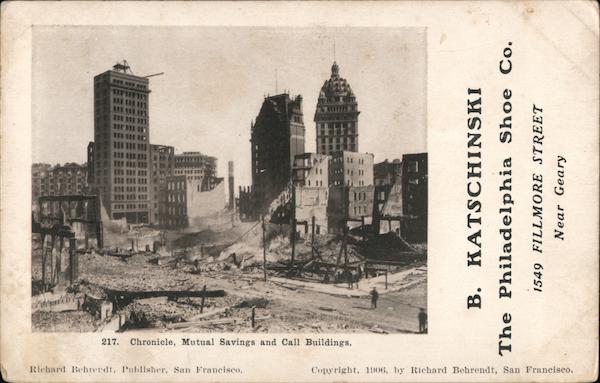 Chronicle, Mutual Savings and Call Buildings San Francisco California