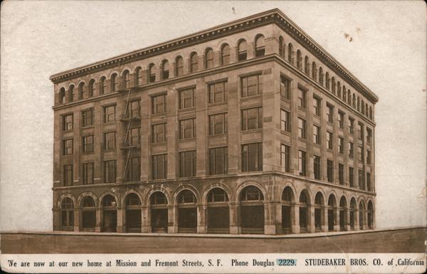 Studebaker Bros. Company of California San Francisco