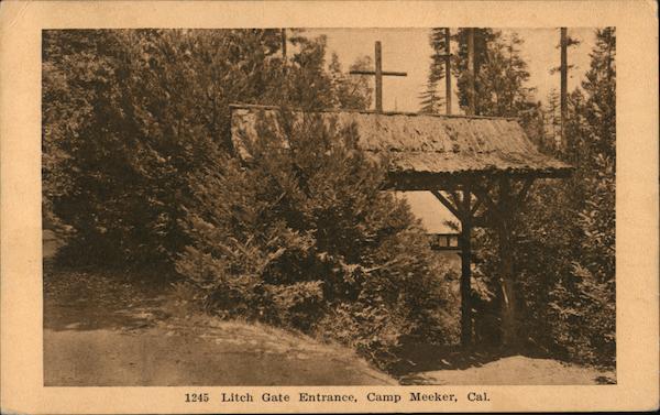 Litch Gate Entrance Camp Meeker California