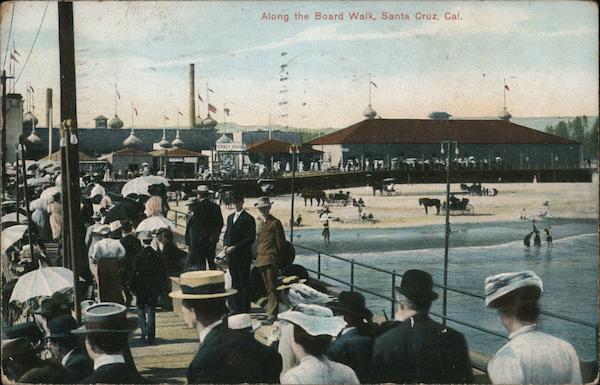 Along the board walk Santa Cruz California