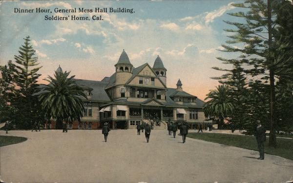 Dinner Hour, General Mess Hall Building, Soldiers' Home Los Angeles California
