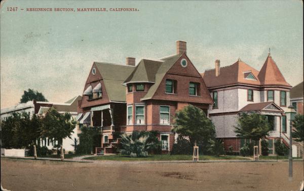 Residnece section Marysville California
