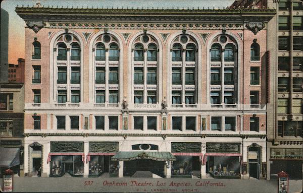 Orpheum Theatre Los Angeles California