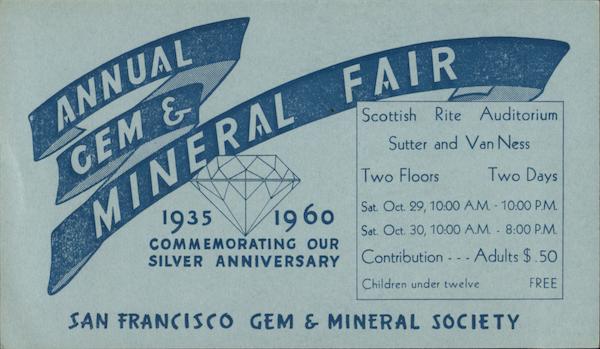 Annual Gem & Mineral Fair San Francisco California