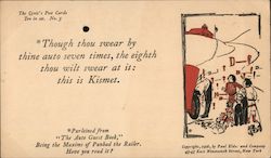 Though Thou Swear By Thine Auto Seven Times Postcard