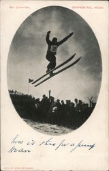 Ski Jumping Postcard