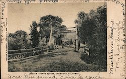 Lincoln Avenue Bridge Calistoga, CA Postcard Postcard Postcard