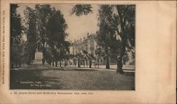 St James Hotel and McKinley Monument Postcard