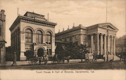 Court House & Hall of Records Sacramento, CA Postcard Postcard Postcard