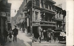 Street Scene in Chinatown Postcard