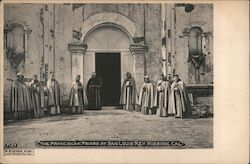 Franciscan Friars, San Louis Rey Postcard