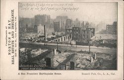 A San Francisco Earthquake Scene Postcard