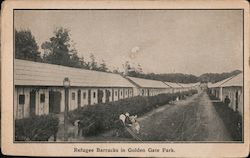 Refugee Barracks in Golden Gate Park Postcard
