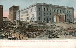 San Francisco Post Office Withstood Earthquake and Fire Postcard
