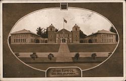 San Jose, California High School Postcard