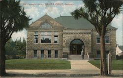 Carnegie Library Santa Cruz, CA Postcard Postcard Postcard