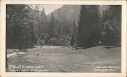 Number 2 Putting Green with #4 in background Northwood Golf Links Postcard