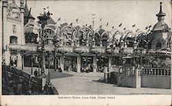 Spectator Boxes, Luna Park, Coney Island Postcard