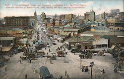 A view of Market Street from the Ferry Tower after the disaster of April 18-20, 1906 Postcard