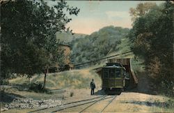 Entering Tunnel on the way to Alum Rock Park Postcard