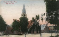 Trinity Church from Park Postcard