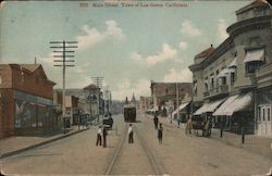 Main Street Los Gatos, CA Postcard Postcard Postcard