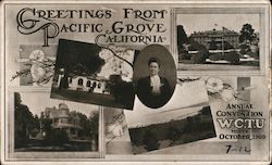 Greetings from Pacific Grove California Postcard