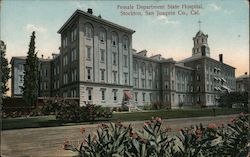 Female Department State Hospital Stockton, CA Postcard Postcard Postcard