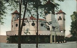 Scenic Railway Building, Idora Park Postcard