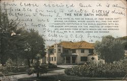 The New Bath House of the Hotel El Paso De Robles Postcard