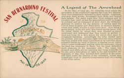 San Bernardino Festival of the Arrowhead Postcard