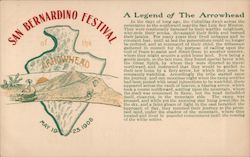 San Bernardino Festival of the Arrowhead California Postcard Postcard Postcard