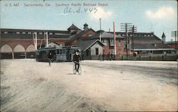 Southern Pacific Railroad Depot Postcard