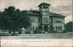 High School Mountain View, CA Postcard Postcard Postcard