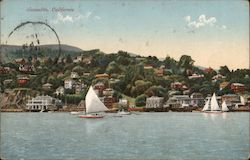 View of water and city Postcard