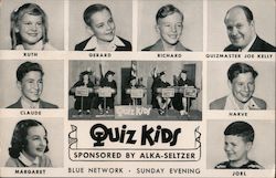 Quiz Kids: letter to a contributor from the show editor Movie and Television Advertising Postcard Postcard Postcard