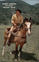 Robert Horton starring in Wagon Train Postcard