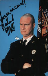 Richard Moll as bailiff Bull Shannon on "Night Court" Postcard