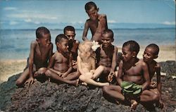 Snow-White and the Seven Pickaninnies Postcard