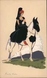 Fiesta Rider - Hand Made Serigraph, P. Dubosclard Postcard