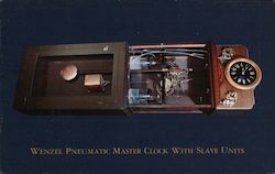 Wenzel Pneumatic Master Clock with Slave Units Postcard