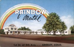 Rainbow Motel Greeley, CO Postcard Postcard Postcard