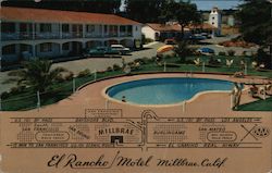 El Rancho Motel Millbrae, CA Postcard Postcard Postcard