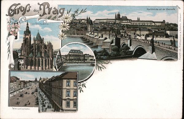 Gruss aus Prag Prague Czech Republic Eastern Europe
