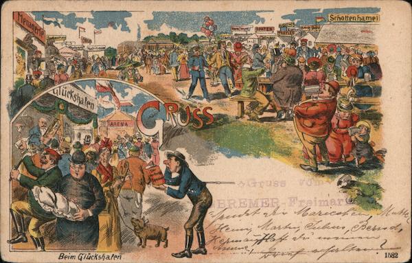 Gruss vom Bremer Freimarkt Bremen Germany